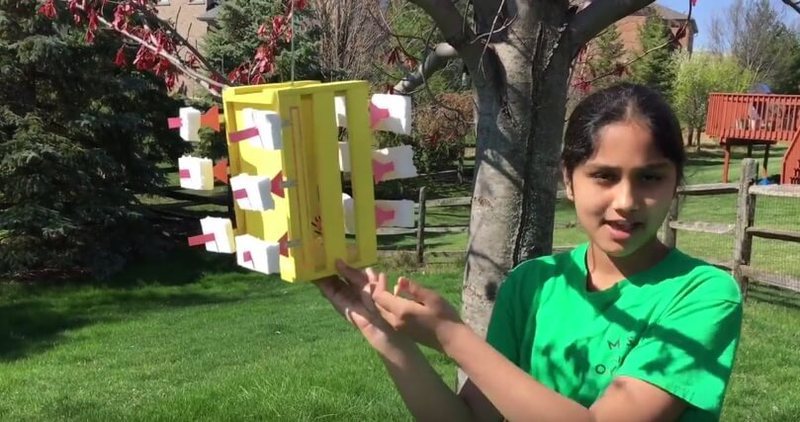 13-летняя девочка создала пьезоэлектрический ветрогенератор за $5