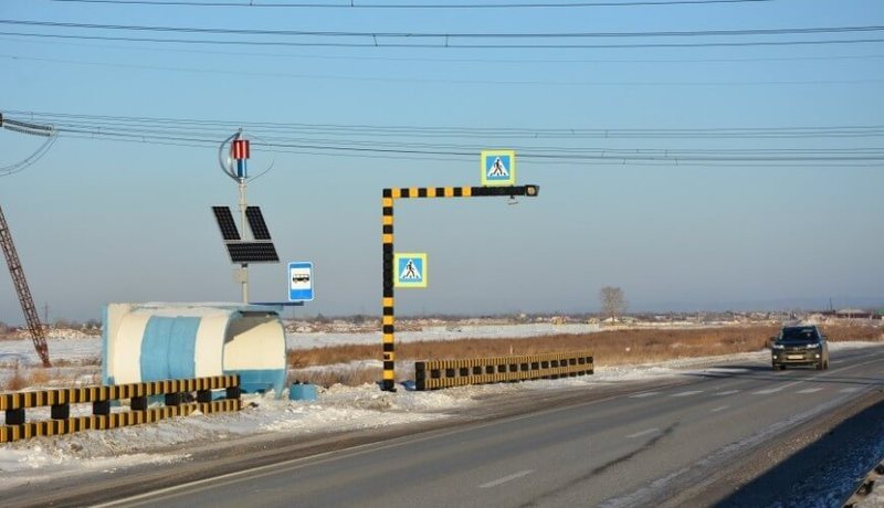 Инновационный пешеходный переход на трассе Красноярск–Железногорск