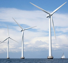 Энергия ветра, генерирующая электроток на удаленных от берега ветряных станциях Дании