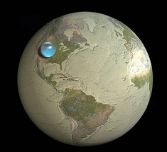 Земля без воды выглядела бы не так, как вы думаете