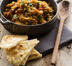 Бенген барта — индийское блюдо из запеченных баклажанов 