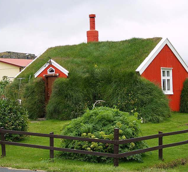 Зеленая крыша для загородного дома