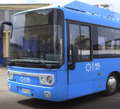 В Москве появился финский электробус с системой быстрой подзарядки на маршруте