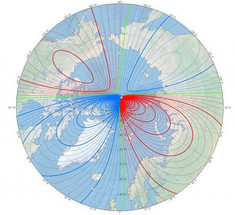 Северный магнитный полюс Земли стремительно смещается в Сибирь