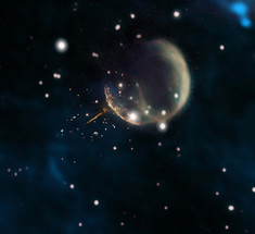 Сверхновая выстрелила пульсаром как "пушечным ядром" 