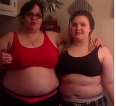 100 дней назад мать и дочь решили, что начнут сбрасывать вес
