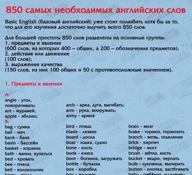 Как говорить на английском свободно. 850 Самых необходимых английских слов. Базовые слова на английском. 800 Английских слов которые нужно выучить чтобы свободно говорить. Слова которые нужно знать чтобы свободно говорить на английском.