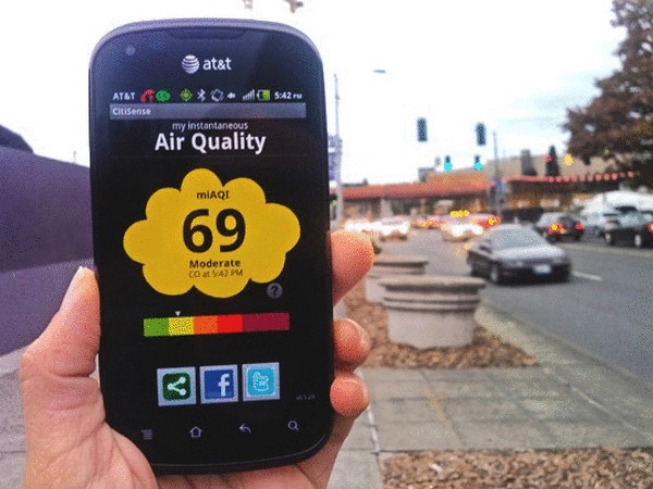 CitiSense – датчик загрязненности воздуха в мобильном телефоне 