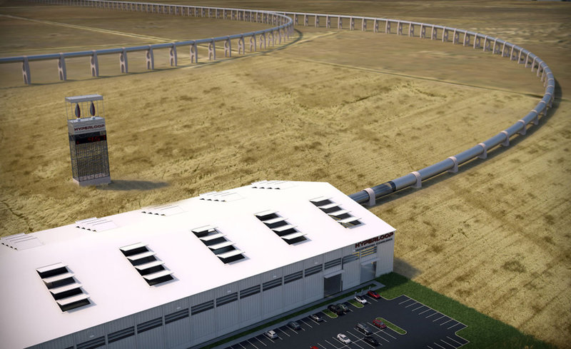 Строительство испытательного участка транспортной системы Hyperloop