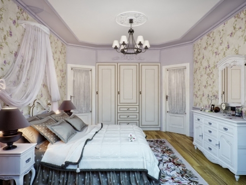 Интерьер спальни в стиле прованс