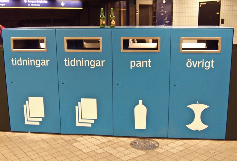 Как устроен раздельный сбор мусора в Швеции