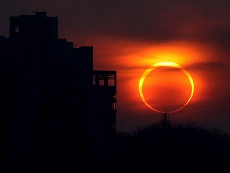 Кольцеобразное Солнечное затмение 1 сентября 2016 года