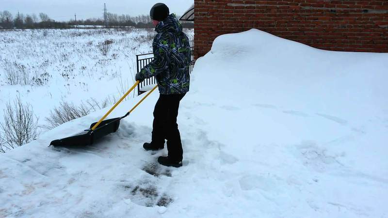 самодельная лопата для уборки снега своими руками