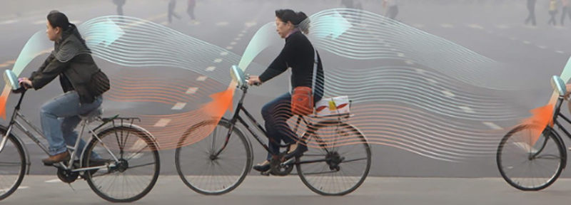 Daan Roosegaarde представляет велосипед очищающий воздух от смога