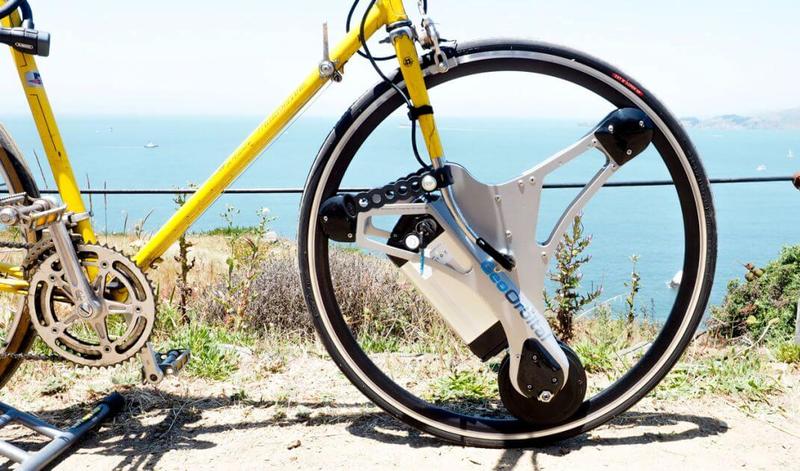 Колесо с электроприводом превращает любой велосипед в электрический