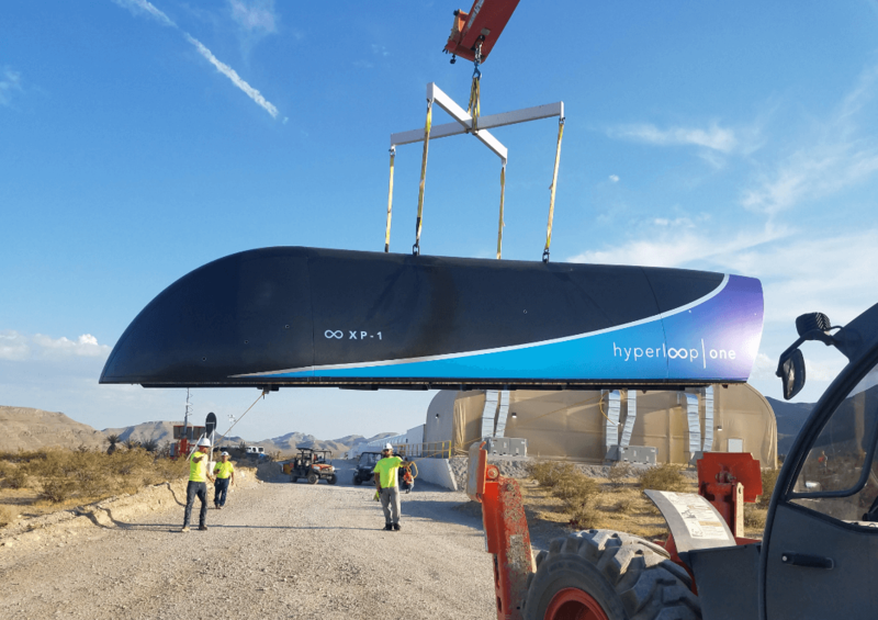 Первые испытания Hyperloop One