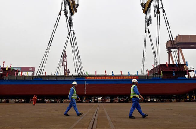 Первый электрический грузовой корабль запущен в Китае