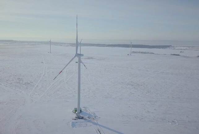 Запущена первая в России ветровая электростанция в Ульяновской области