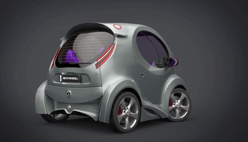 Представлен электромобиль Kugel - миникар форм-фактора Smart