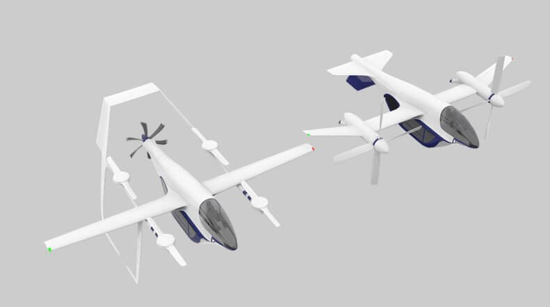 Terrafugia показала новый концепт летающего такси VTOL