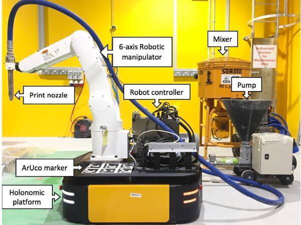 В Сингапуре разрабатывают роботов для 3D-печати зданий