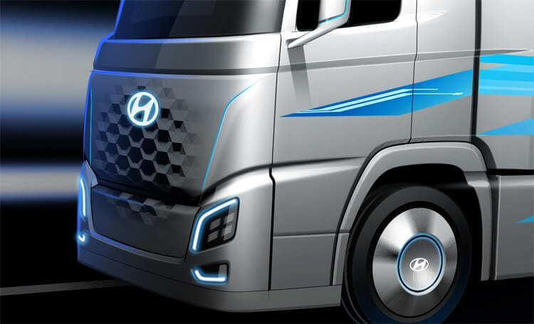 Hyundai показала грузовой автомобиль на топливных элементах