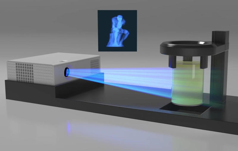 Появился 3D-принтер, который печатает объекты с помощью проецирования