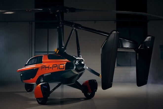Голландская компания Pal-V представила в Женеве свой первый летающий автомобиль