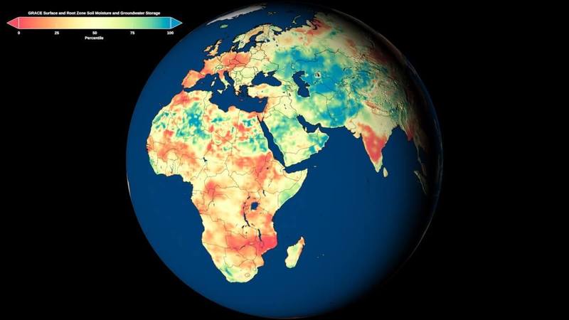 Первые глобальные карты грунтовых вод НАСА показывают засуху в отдаленных районах