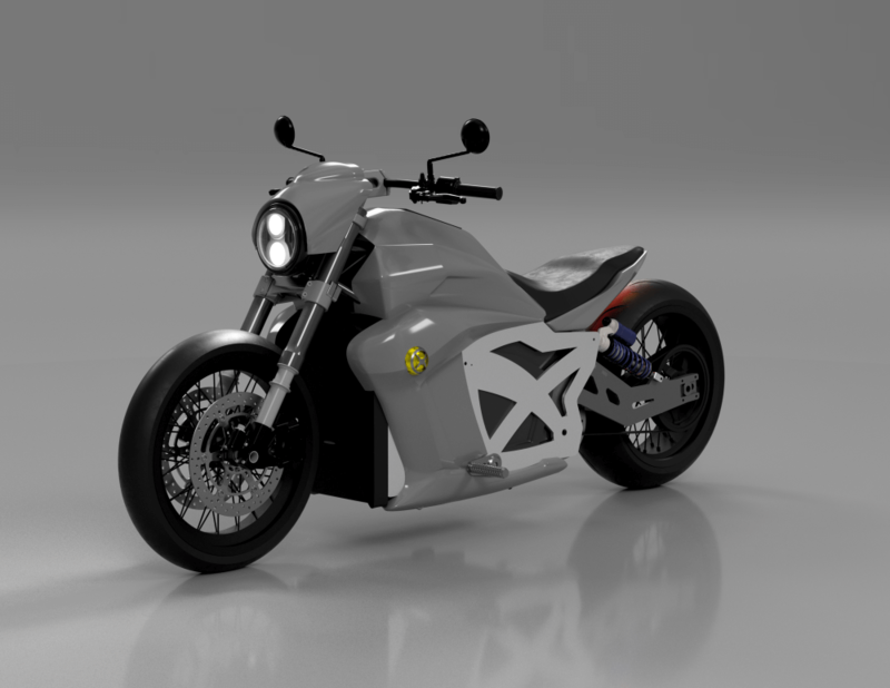 Электрический мотоцикл с большим радиусом действия Evoke 6061