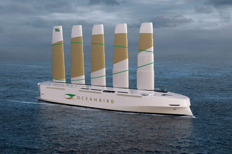 Огромные 80-метровые паруса Oceanbird сокращают выбросы грузовых перевозок на 90%