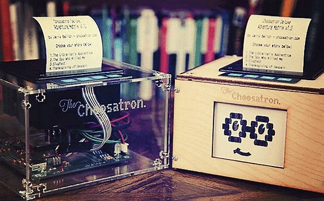 The Choosatron – сундучок со сказками в виде крошечного принтера + видео