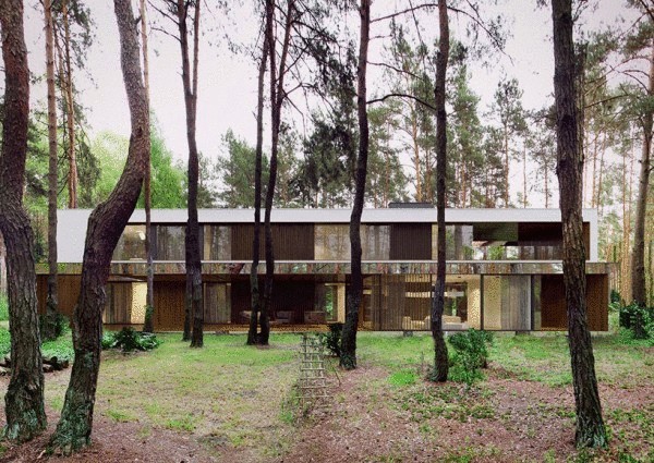 Дом, парящий над лесом